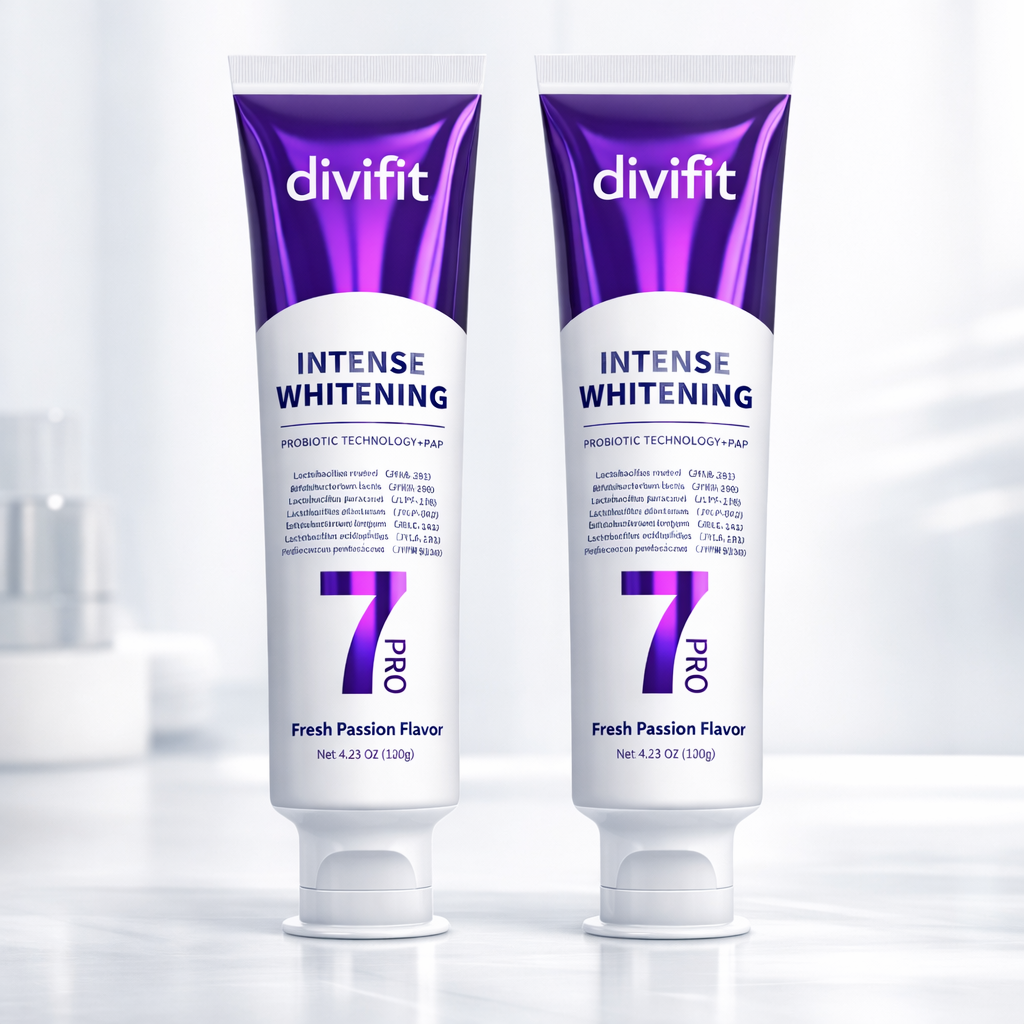 7-Pro Whitening Toothpaste – Purple Correcting Formula with 7 Probiotics for Stronger Enamel & All-Day Fresh Breath