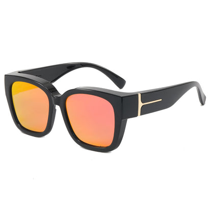 Novexago Women's Fit Over Square Frame Sunglasses - Oversized Polarized Lenses, UV400 Protection, T-Zone Temples, Wrap-Around Design, for Casual Driving & Daily Wear, Stylish Women's Gift Accessory, Sunglasses For Women