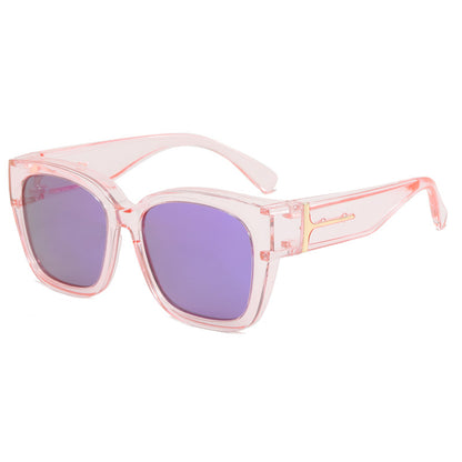 Novexago Women's Fit Over Square Frame Sunglasses - Oversized Polarized Lenses, UV400 Protection, T-Zone Temples, Wrap-Around Design, for Casual Driving & Daily Wear, Stylish Women's Gift Accessory, Sunglasses For Women