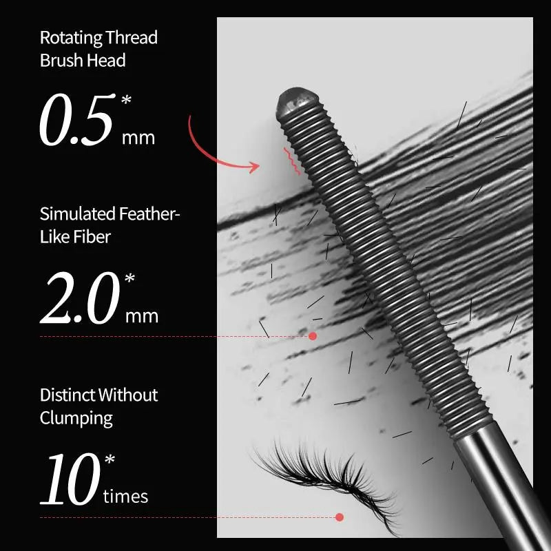 Mascara - Black | Length and Lift | Waterproof Mascara, Curling, Lengthening, Volumizing Mascara | Long-Lasting Formula | Eye Makeup |