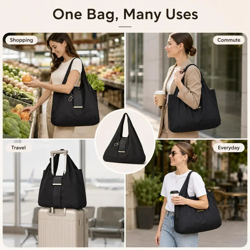 The Tiny Keychain Tote That Opens Into a Full-Size Shopping Bag