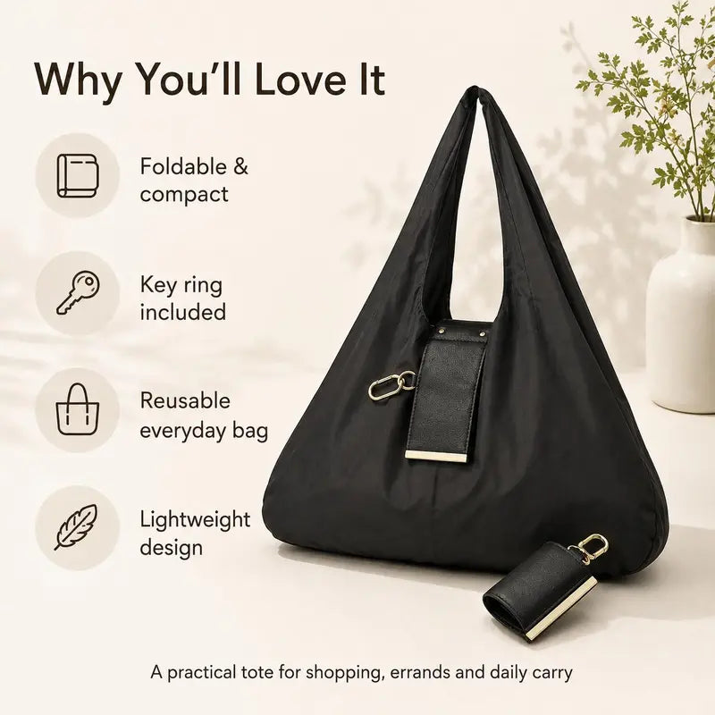 The Tiny Keychain Tote That Opens Into a Full-Size Shopping Bag