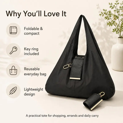 The Tiny Keychain Tote That Opens Into a Full-Size Shopping Bag