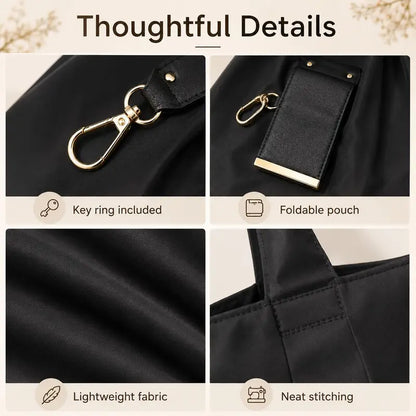 The Tiny Keychain Tote That Opens Into a Full-Size Shopping Bag