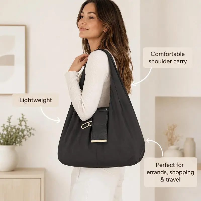 The Tiny Keychain Tote That Opens Into a Full-Size Shopping Bag